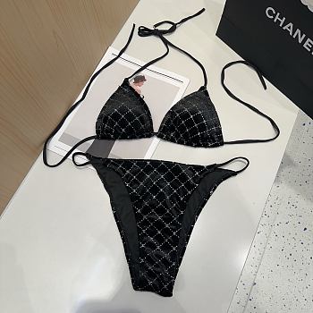 Chanel Suede Black Bikini