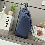 Loewe Squeeze Bag In Mellow Nappa Lambskin Blue 24x13.5x33cm - 6
