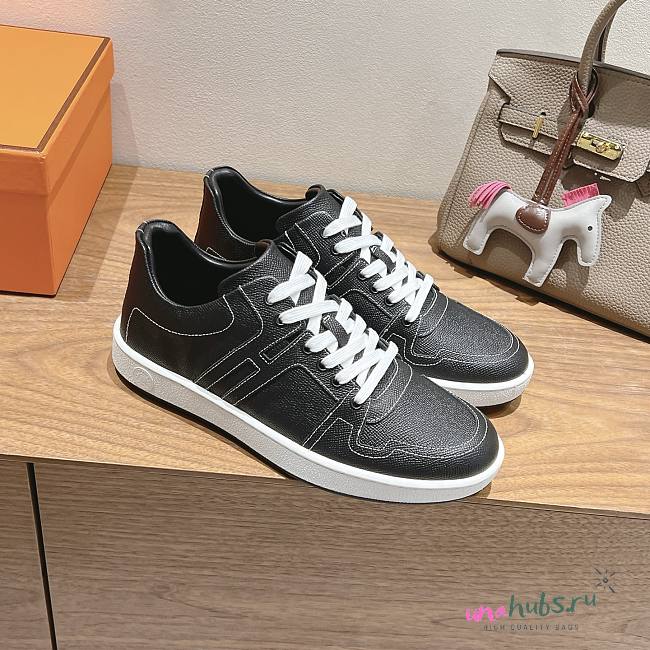 Hermes Free Sneakers Black/White - 1