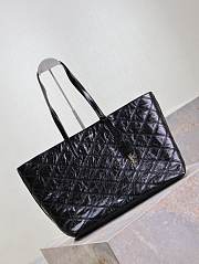 YSL Quilted East West Shopping Tote 38×28×13cm - 3