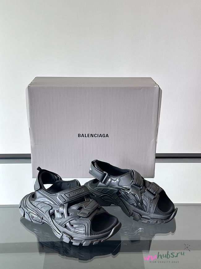 Balenciaga Track Black Sandal  - 1