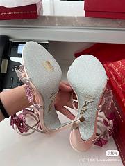 Rene Caovilla Crystal Embellished satin heels - 3