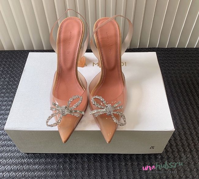 Amina Muaddi Rosie embellished PVC pumps Amina Muaddi 10cm - 1
