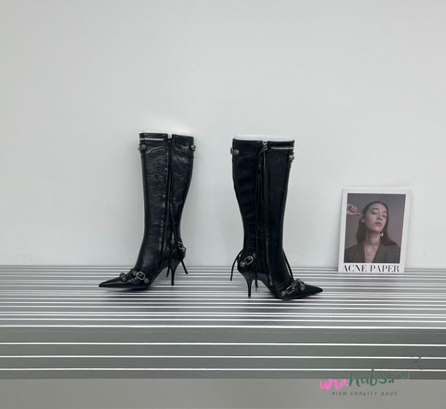 Balenciaga Cagole Black Long Boot  - 1