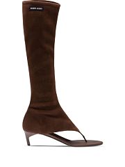 Miu Miu Stretch suede thong boots - 3