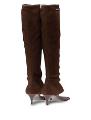 Miu Miu Stretch suede thong boots - 2