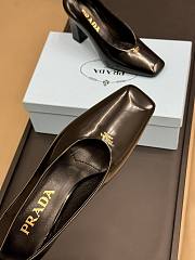 Prada 85mm Leather Pumps - 5
