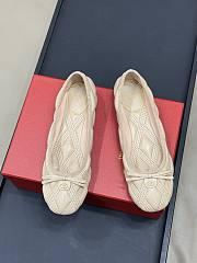 Valentino bow detail ballerina shoes - 2