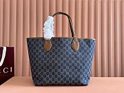 Gucci Totissima tote bag in blue denim - 30.5x 28x 27CM - 4