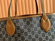 Gucci Totissima tote bag in blue denim - 30.5x 28x 27CM - 2