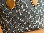 	 Gucci Totissima tote bag in blue denim - 22x 19x 18CM - 2