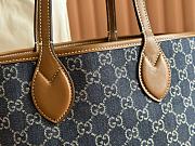 	 Gucci Totissima tote bag in blue denim - 22x 19x 18CM - 4