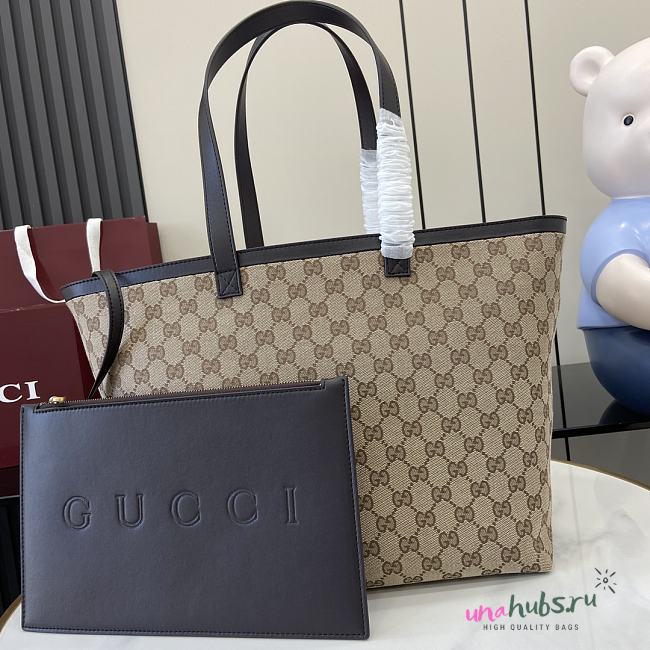 Gucci Totissima large tote bag ebony GG canvas - 30x 28x 26cm - 1