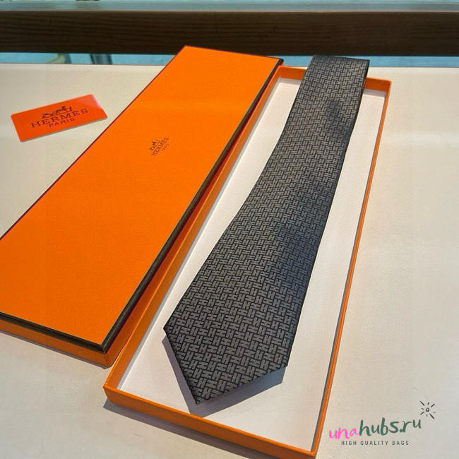 Hermes Grey Tie - 1