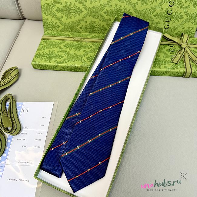 Gucci Bee Pattern Tie - 1