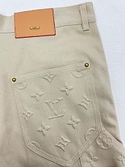 Louis Vuitton Denim Carpenter Pants Beige Color - 2