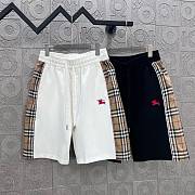 Burberry Vintage Check Panel Cotton Shorts  - 1