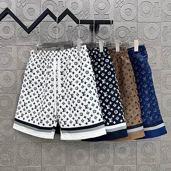 Louis Vuitton 3D Monogram Stripe Accent Pajama Shorts