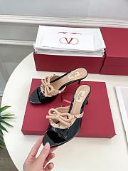 Valentino Rockstud 60 patent leather mules - 1