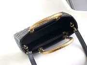 Bvlgari Serpentine Black Duo Top Handle - 21.5 X 15 X 6cm - 6