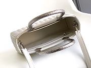 	 Bvlgari Serpentine White Duo Top Handle - 21.5 X 15 X 6cm - 5