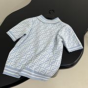 Fendi Junior jersey polo shirt Cotton Light blue - 6