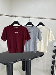 Miu Miu Amaranth Viscose Sweater  - 1