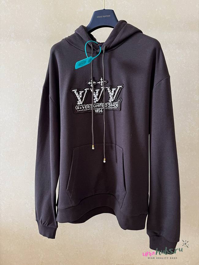 Louis Vuitton Pearl-Embellished Hoodie - 1