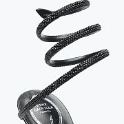 RENE Cleo embellished black leather sandals - 3