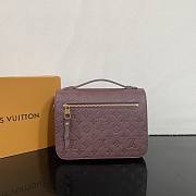 Louis Vuitton Pochette Métis Monogram Burgundy Leather Bag 5 x 19 x 7 cm - 4