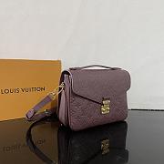 Louis Vuitton Pochette Métis Monogram Burgundy Leather Bag 5 x 19 x 7 cm - 2