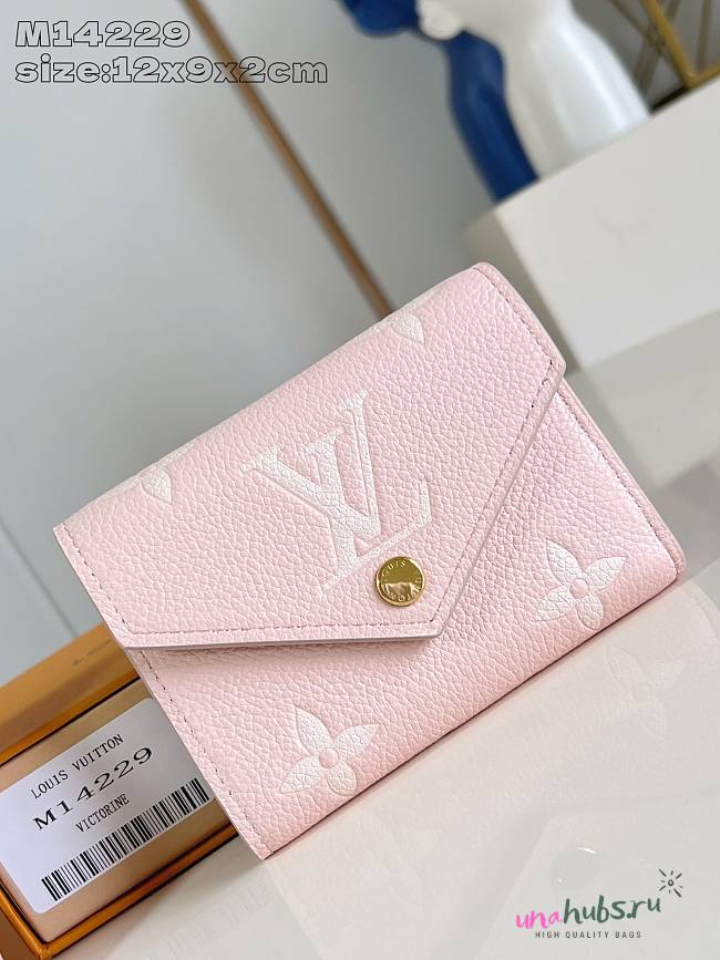 Louis Vuitton Victorine Wallet in Pink - 12 x 9.5 x 2.5 cm - 1