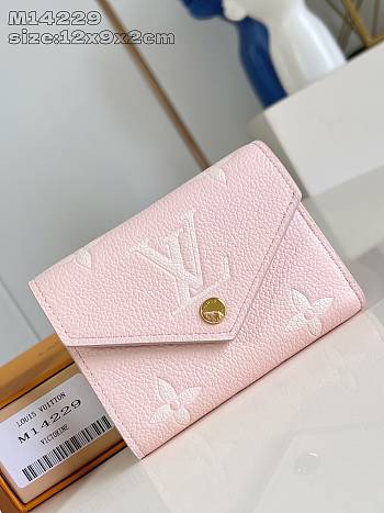 Louis Vuitton Victorine Wallet in Pink - 12 x 9.5 x 2.5 cm