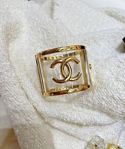 Chanel Traánparent Gold Cuff - 1