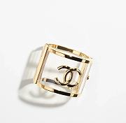 Chanel Traánparent Gold Cuff - 5