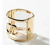 Chanel Traánparent Gold Cuff - 4