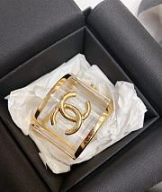Chanel Traánparent Gold Cuff - 3