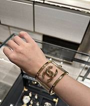 Chanel Traánparent Gold Cuff - 2