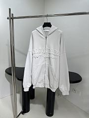 Balenciaga White Oversized Hoodie - 1
