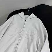 Balenciaga White Oversized Hoodie - 6