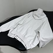 Balenciaga White Oversized Hoodie - 5