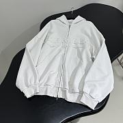 Balenciaga White Oversized Hoodie - 4