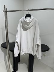 Balenciaga White Oversized Hoodie - 2
