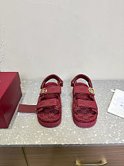 Gucci Women's strappy sandal in Rosso Ancora - 1