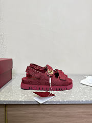 Gucci Women's strappy sandal in Rosso Ancora - 6