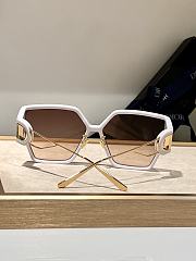 Dior White Big Sunglasses - 3