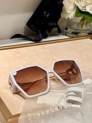 Dior White Big Sunglasses - 2