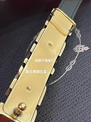 	 Prada Saffiano White Leather 1.5cm - 5