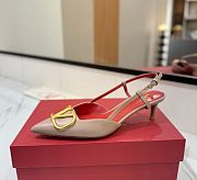 Valentino VLOGO SIGNATURE CALFSKIN SLINGBACK PUMP 40MM  - 6