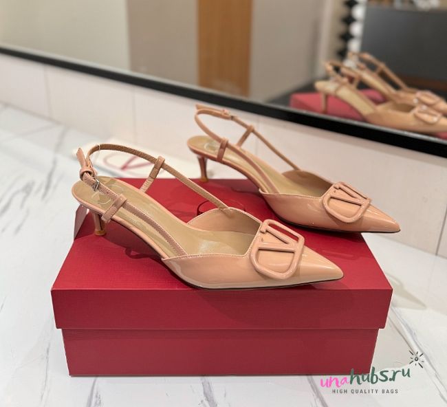 Valentino VLOGO SIGNATURE CALFSKIN SLINGBACK PUMP 40MM 02 - 1